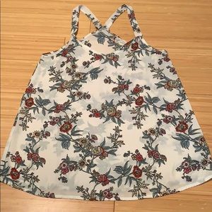Floral racerback style tank top size XS